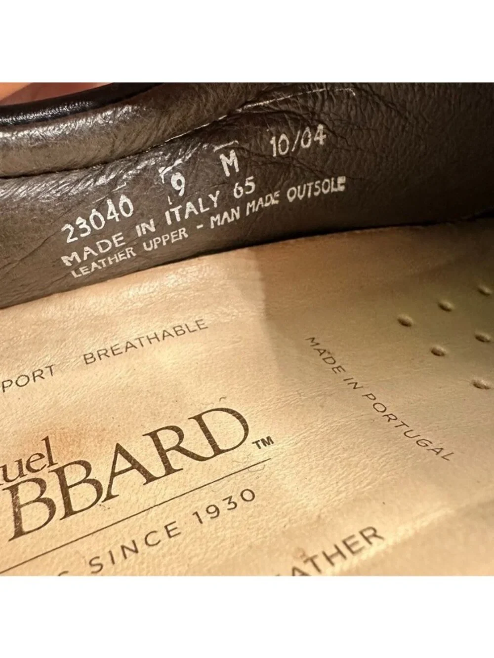 Samuel Hubbard Shoes Mens 9 M Black Cap Toe Oxford Leather Lace Up Made Italy